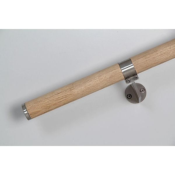 Handlauf Eiche Massivholz Ø 40 mm - Länge 1.500 mm für Innen & Außen günstig online kaufen