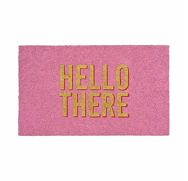 Giftcompany Fußmatte Hello there, Glitzer Rosa, 75 x 45 cm günstig online kaufen
