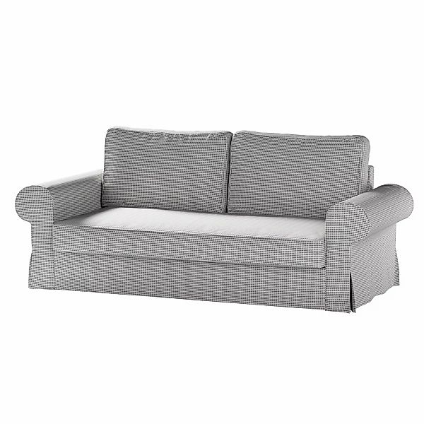 Bezug für Backabro 3-Sitzer Sofa ausklappbar, schwarz-beige, Bezug für Back günstig online kaufen