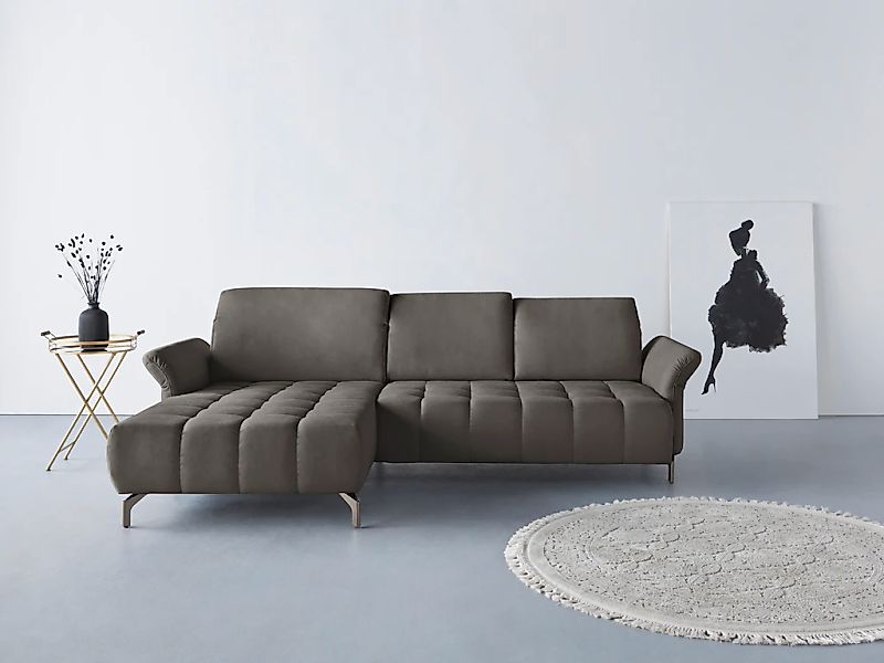 Home affaire Ecksofa "Fresh L-Form" Federkern, wahlweise Kopfteilverstellun günstig online kaufen