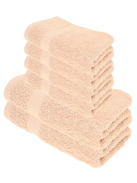 Julie Julsen Handtücher 6-Handtücher-Pastell Rosa, Bio-Baumwolle günstig online kaufen
