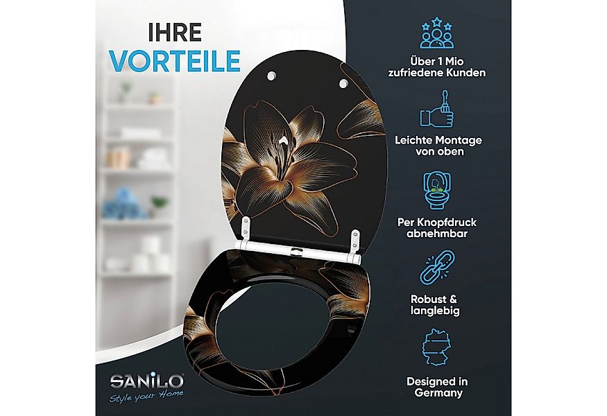 Sanilo WC-Sitz mit Absenkautomatik & Top Fix in vielen Designs, hochwertig, günstig online kaufen