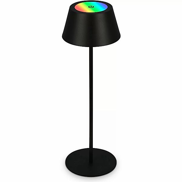 Brilo RGB Akku-Tischleuchte Schwarz 2,6W günstig online kaufen