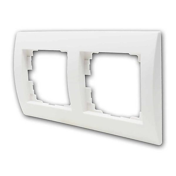 Kanlux LOGI Rahmen 2-fach horizontal Weiß günstig online kaufen