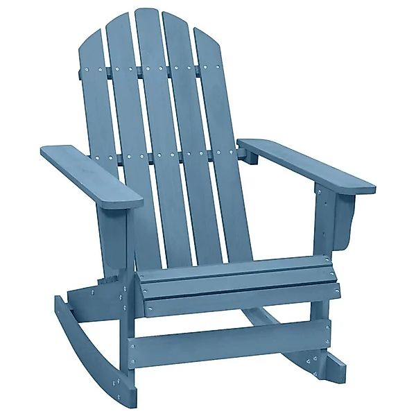 vidaXL Adirondack-Schaukelstuhl Massivholz Tanne Blau 315885 günstig online kaufen