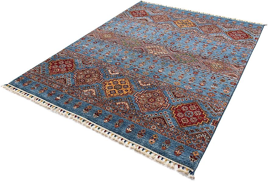 morgenland Orientteppich »Ziegler - 207 x 157 cm - blau«, rechteckig, Wohnz günstig online kaufen