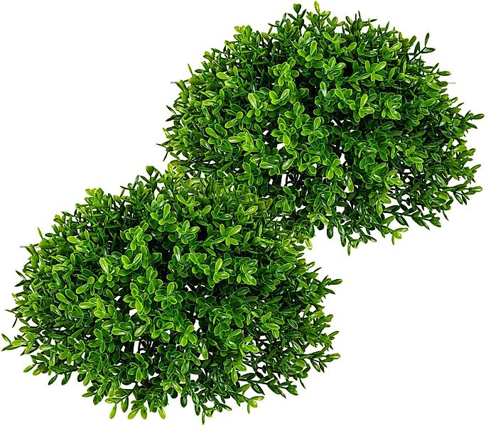 Creativ green Kunstpflanze "Teeblatt-Halbkugel" günstig online kaufen