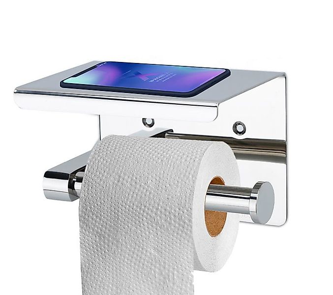 Intirilife Toilettenpapierhalter (1-St), Klopapierhalter mit Ablage günstig online kaufen