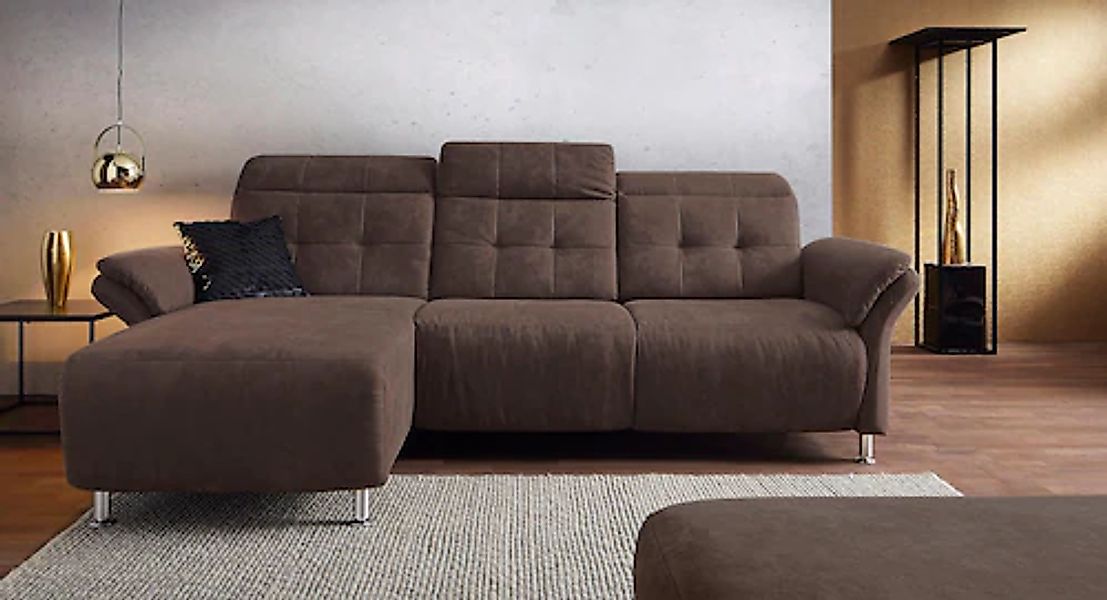 Home affaire Ecksofa »Manhattan L-Form« 2 Sitze mit elektrischer Relaxfunkt günstig online kaufen