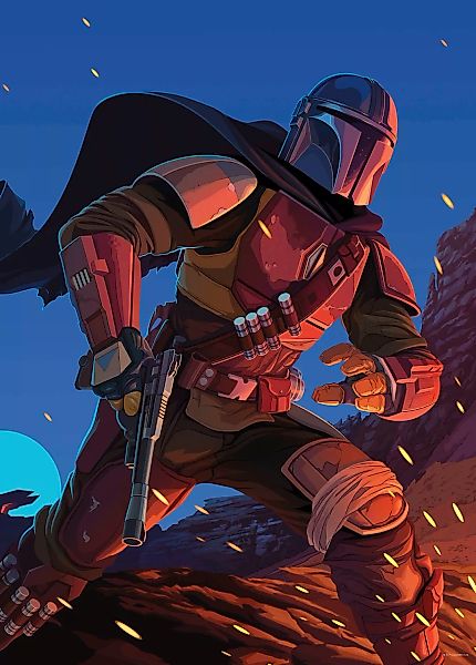 Komar Bild "Mandalorian Ambush", Disney-Star Wars, (1 St.), Wandbild zur De günstig online kaufen