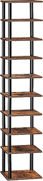 Hoobro Schuhregal, 10-lagiges Eck-Schuhregal, schmaler Schuhständer günstig online kaufen