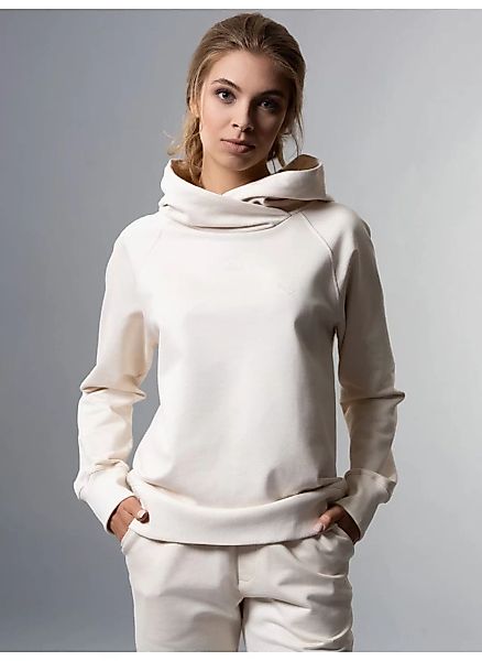 Trigema Sweatshirt "TRIGEMA Modischer Hoodie aus Biobaumwolle (kbA)" günstig online kaufen