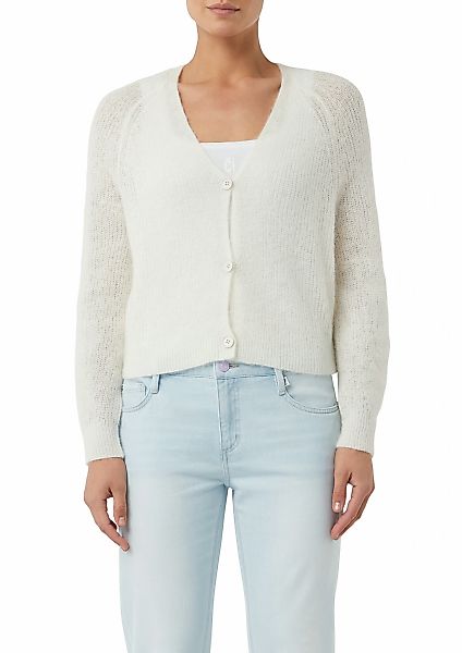 comma casual identity Cardigan, casual, bequem, Alpakamix, V-Ausschnitt günstig online kaufen