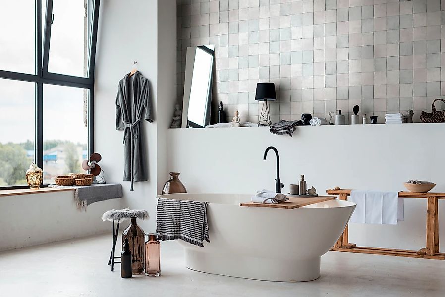 Marburg Fototapete "Tile" matt glatt moderne Tapete für Wohnzimmer Schlafzi günstig online kaufen