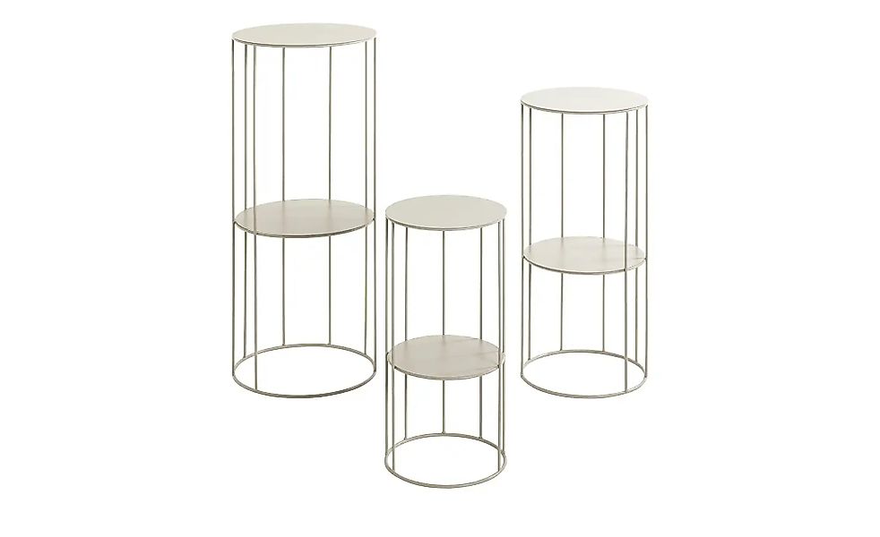 Blumensäule 3er Set  Erding ¦ beige Tische > Beistelltische > Blumenständer günstig online kaufen