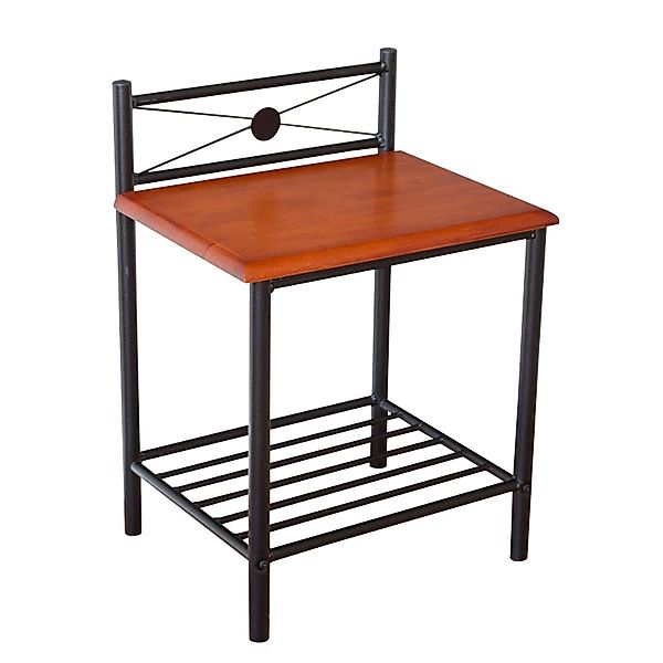 Homestyle4u Nachttisch Nachtkonsole Nachtschrank Metall Beistelltisch günstig online kaufen
