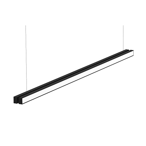 Martinelli Luce - Linear Loop LED Pendelleuchte - schwarz/BxH 200x8cm/3000K günstig online kaufen