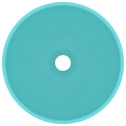 vidaXL Waschbecken Luxus-Waschbecken Rund Matt Hellgrün günstig online kaufen