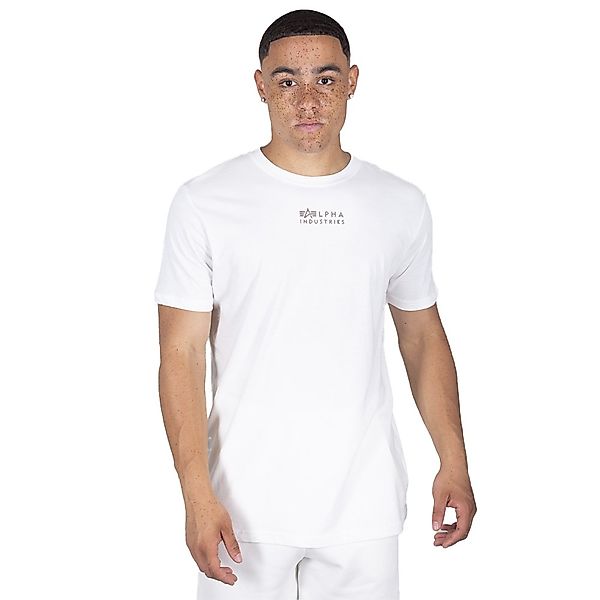 Alpha Industries Organics Emb Kurzärmeliges T-shirt S Organic White günstig online kaufen