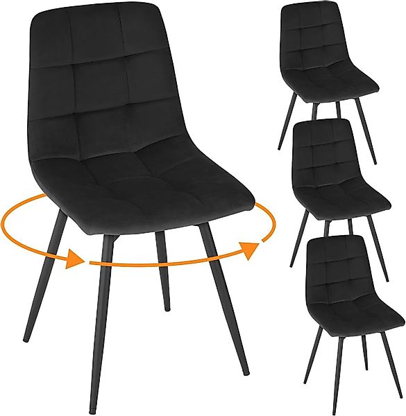 EUGAD Esszimmerstuhl, drehbar, 4er Set, Küchenstuhl, günstig online kaufen