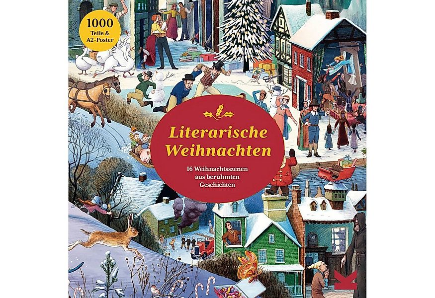 Laurence King Puzzle Literarische Weihnachten, 1000 Puzzleteile günstig online kaufen
