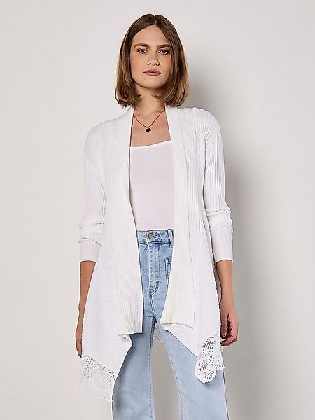 Apricot Cardigan Wasserfall Cardigan, (1-tlg) mit Crochetbesatz günstig online kaufen