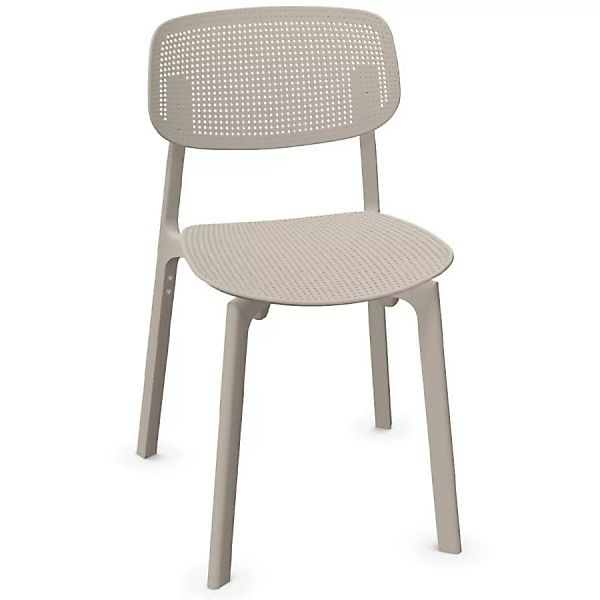 Kristalia COLANDER Stuhl beige für In- und Outdoor günstig online kaufen