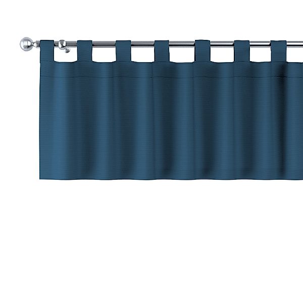 Kurzgardine mit Schlaufen, marinenblau , 390 x 40 cm, Cotton Panama (702-48 günstig online kaufen