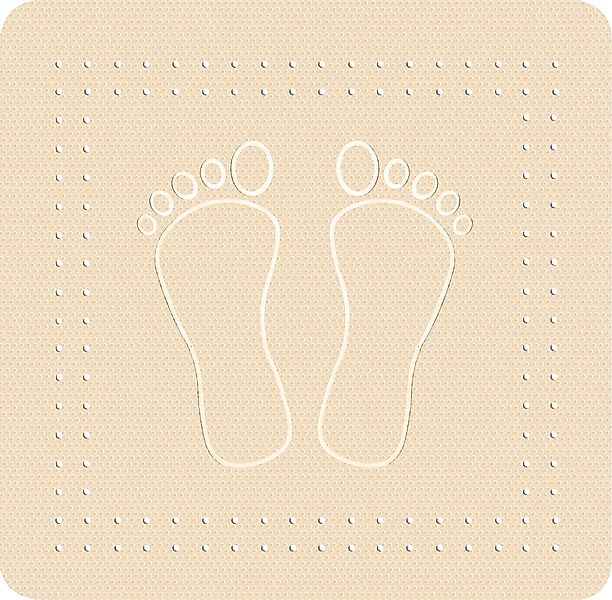 Kleine Wolke Badaccessoire-Set Duscheinlage "Foot", Uni günstig online kaufen