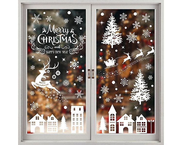 FOUORTUNATE-BEE Fensterbild Fensterbilder Weihnachten – Wiederverwendbare S günstig online kaufen