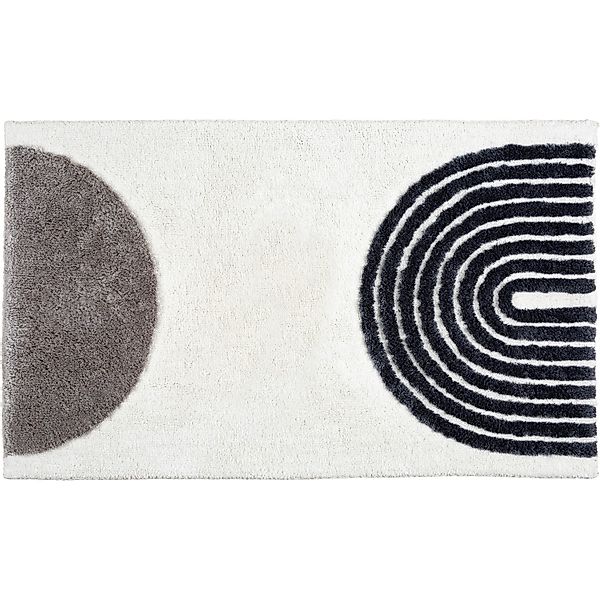 Schöner Wohnen Badteppich Barbados Semi-Circle Linien ca. 67 cm x 110 cm günstig online kaufen