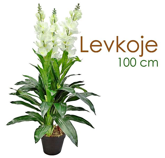 Kunstblume Levkoje Matthiola Kunstpflanze Künstliche Pflanze mit Blüten 100 günstig online kaufen