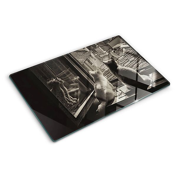 Tulup Herdabdeckplatte 80x52 cm Glas-Servierbrett Küchenutensilien Schutzpl günstig online kaufen