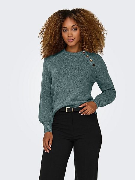 ONLY Rundhalspullover ONLEMMA LS BUTTON ONECK EX KNT Kunstfaser, regular fi günstig online kaufen