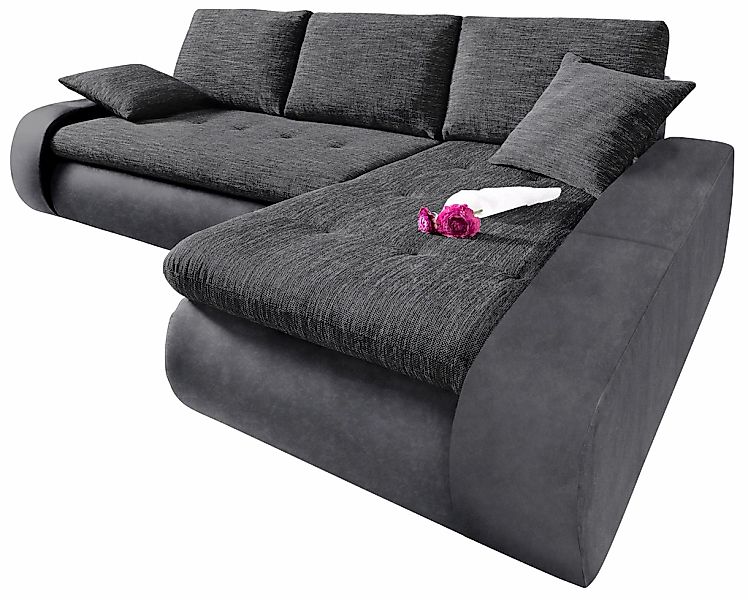 TRENDMANUFAKTUR Ecksofa "Indie, modern und bequem, Materialmix, OTTOs Choic günstig online kaufen