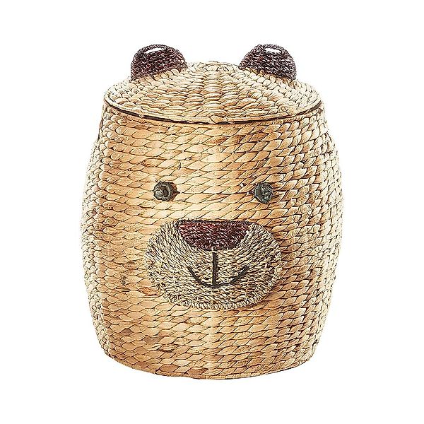 Kobolo Aufbewahrungskorb Wäschebehälter BÄR - Wasserhyazinthe günstig online kaufen
