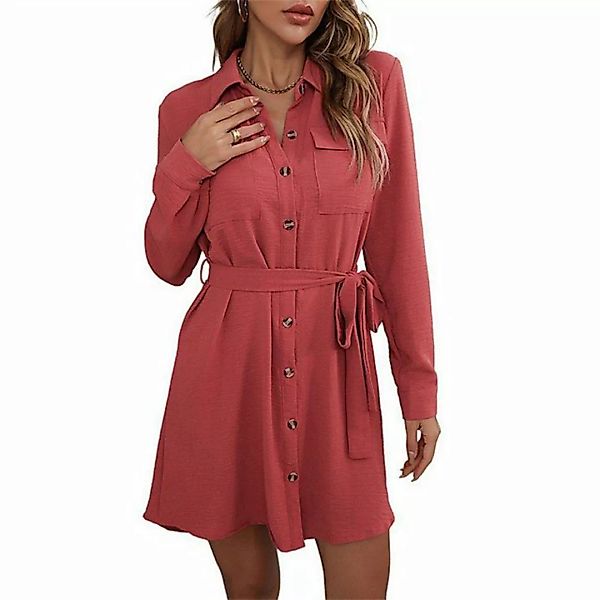 AFAZ New Trading UG Abendkleid Damen Kleid Revers Abendkleid Midikleid A Li günstig online kaufen
