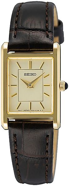 Seiko Quarzuhr SWR110P1, Armbanduhr, Damenuhr, Lederarmband, günstig online kaufen