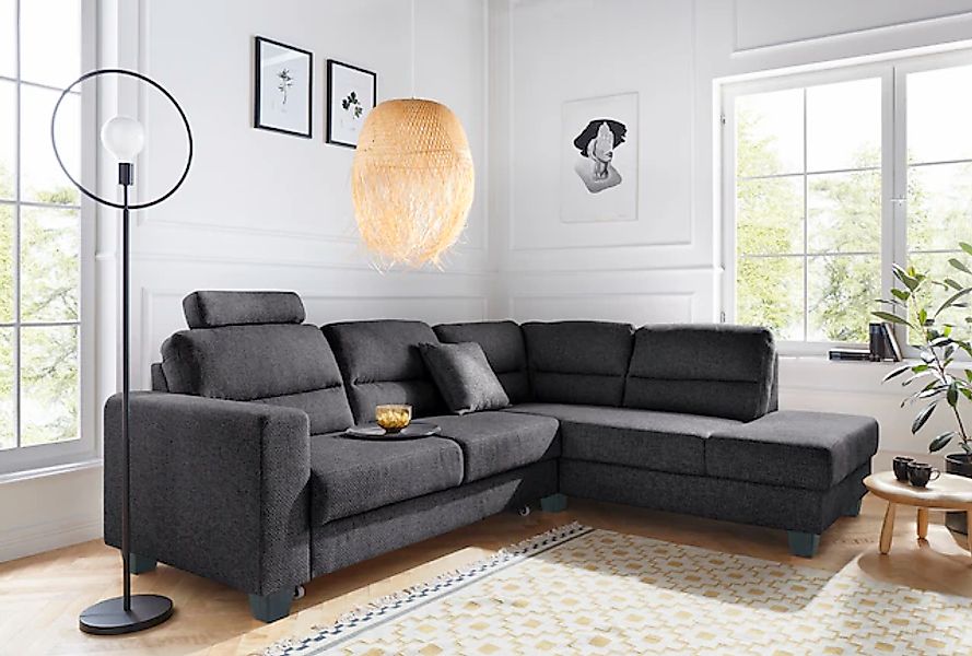 TRENDMANUFAKTUR Ecksofa »Chamber, zeitlos & elegant, bequem, L-Form«, inklu günstig online kaufen
