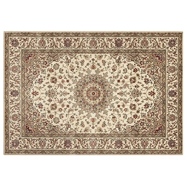 Peyer Syntex Klassischer Kurzflor Teppich Amina Medaillon 27008 Farbe Hellb günstig online kaufen