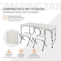 ECD Germany Campingtisch Gartentisch aus Aluminium günstig online kaufen