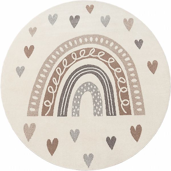 Paco Home Kinderteppich "Nino 887" rund 13 mm Höhe Kurzflor, Spielteppich, günstig online kaufen