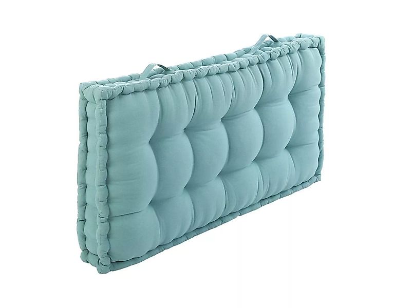 Sitzkissen Palettenauflage - 120 x 60 x 12 cm - Baumwolle - Blau - MOLIA günstig online kaufen