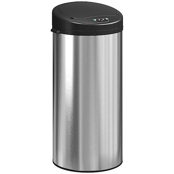 HOMCOM automatischer Küchenmülleimer 30 l aus Edelstahl, Soft-Close-Deckel, günstig online kaufen