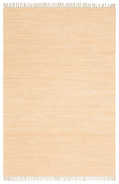 my home Teppich "Ares" rechteckig 5 mm Höhe Uni Farben, handgewebt, mit Fra günstig online kaufen