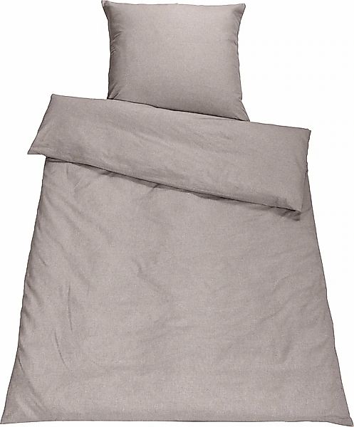 SETEX Bettwäsche »Chambray« 2 Stk. tlg. in diversen Uni-Tönen günstig online kaufen