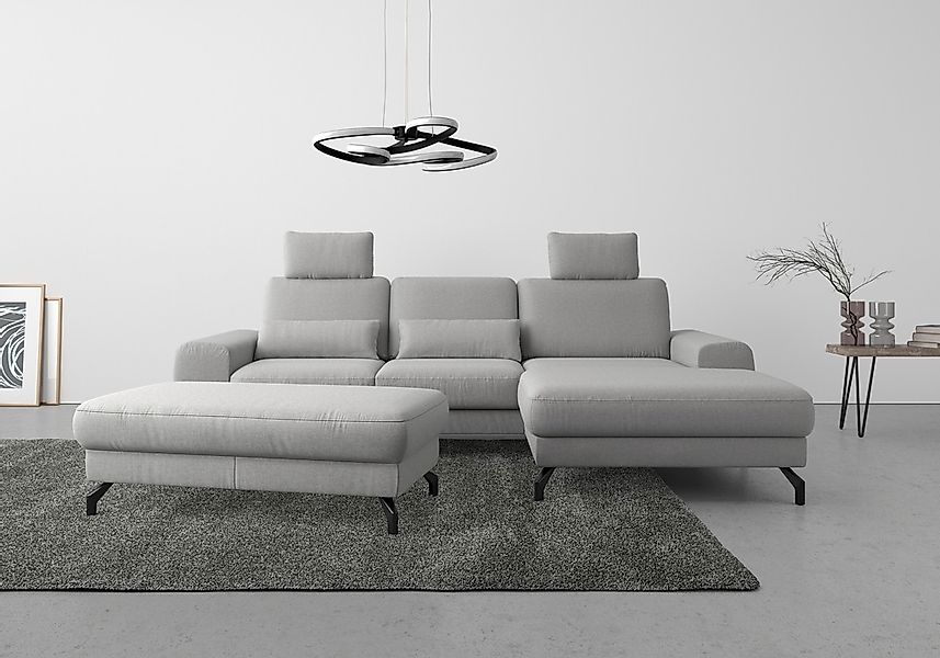 sit&more Ecksofa "Cinturo L-Form", inklusive Sitztiefenverstellung und Fede günstig online kaufen