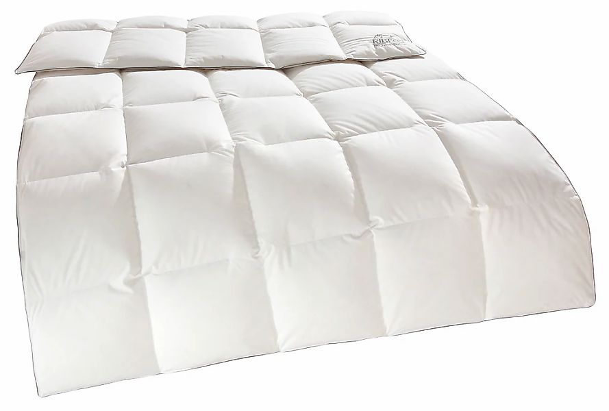 RIBECO Daunenbettdecke "Eve" warm Füllung 90Daunen10Federn 1 Stk. tlg. Jubi günstig online kaufen