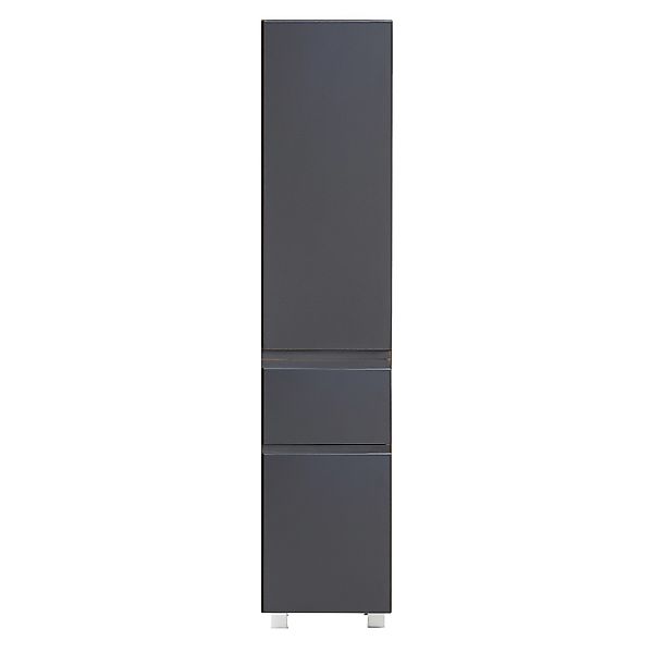 Held Möbel Seitenschrank Ancona 40 cm matt Grau-Wotaneiche günstig online kaufen