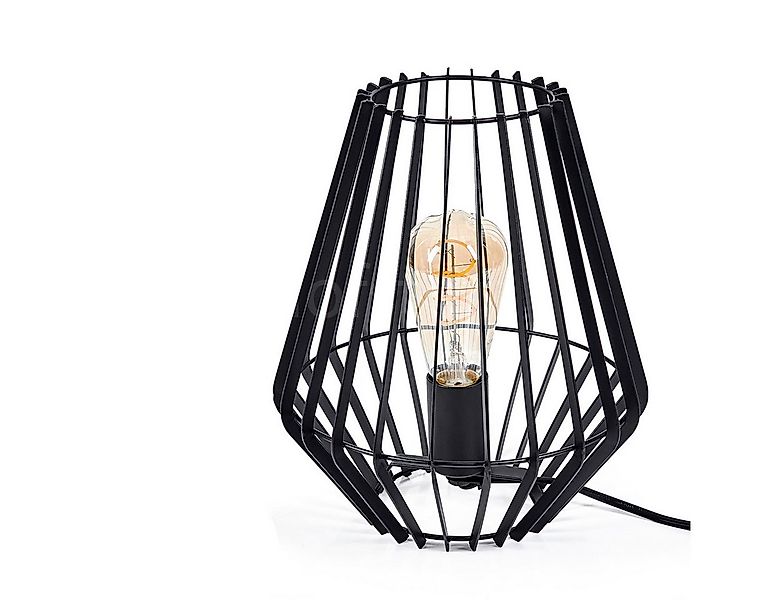 hofstein Tischleuchte moderne Tischlampe aus Metall in Schwarz, ohne Leucht günstig online kaufen